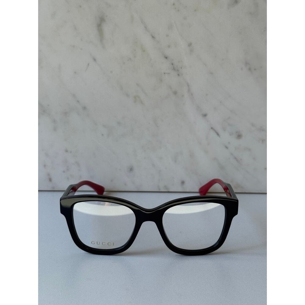 NEW Gucci GG1863O Black Striped Eyeglasses Frames - Picture 5 of 8